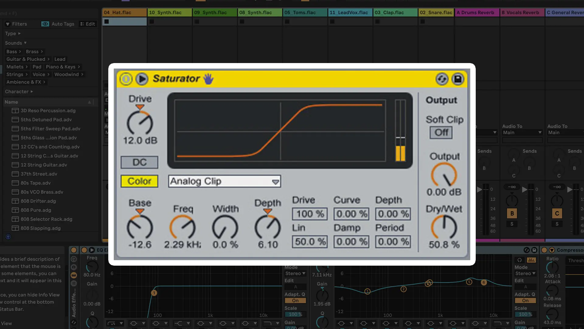 Ableton Live Saturation