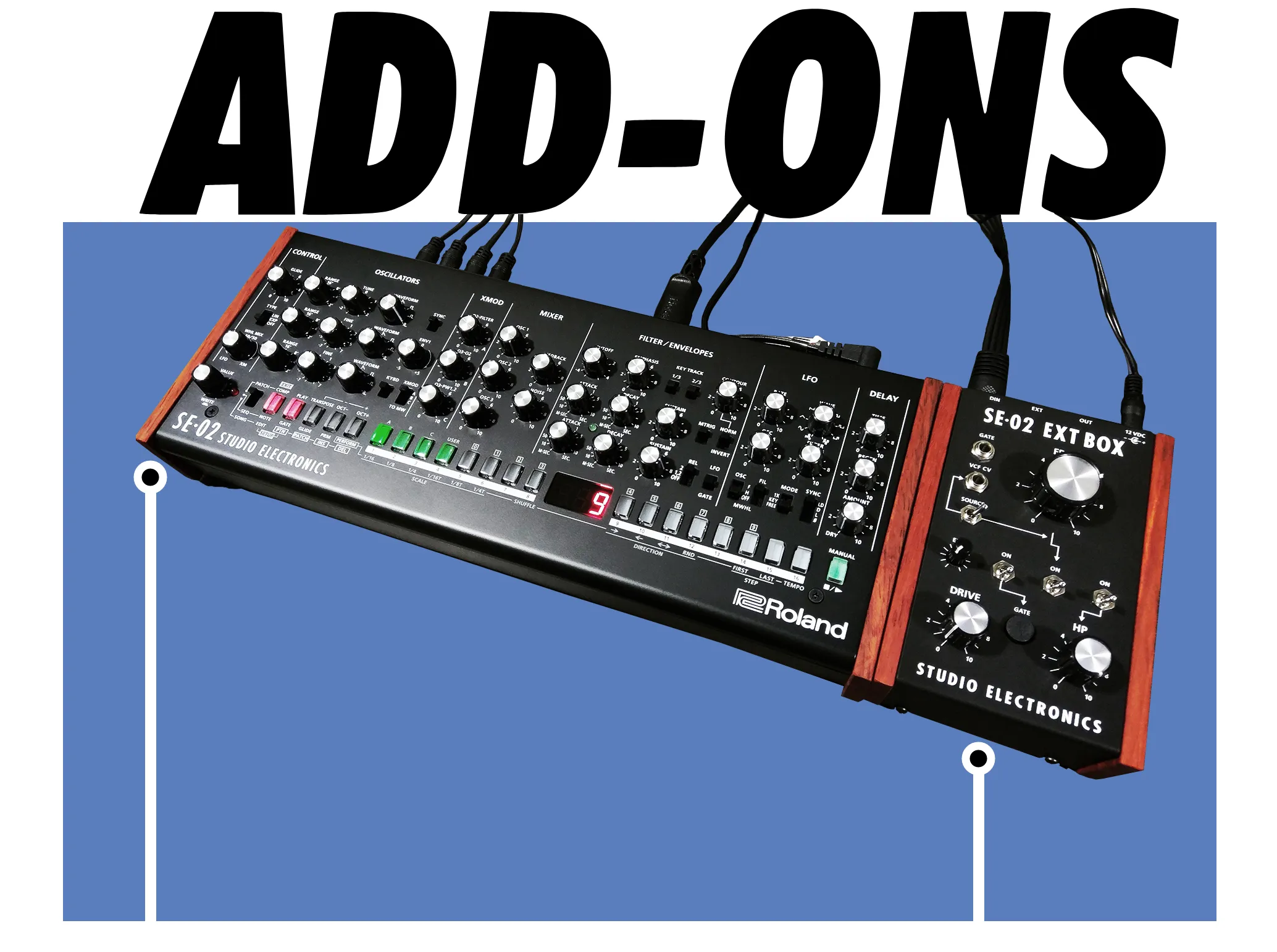 studio electronics se-02 ext box — synthfest uk 2018 - detail 1