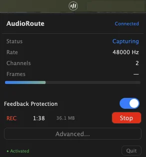 audioroute from arvital audio - detail 1