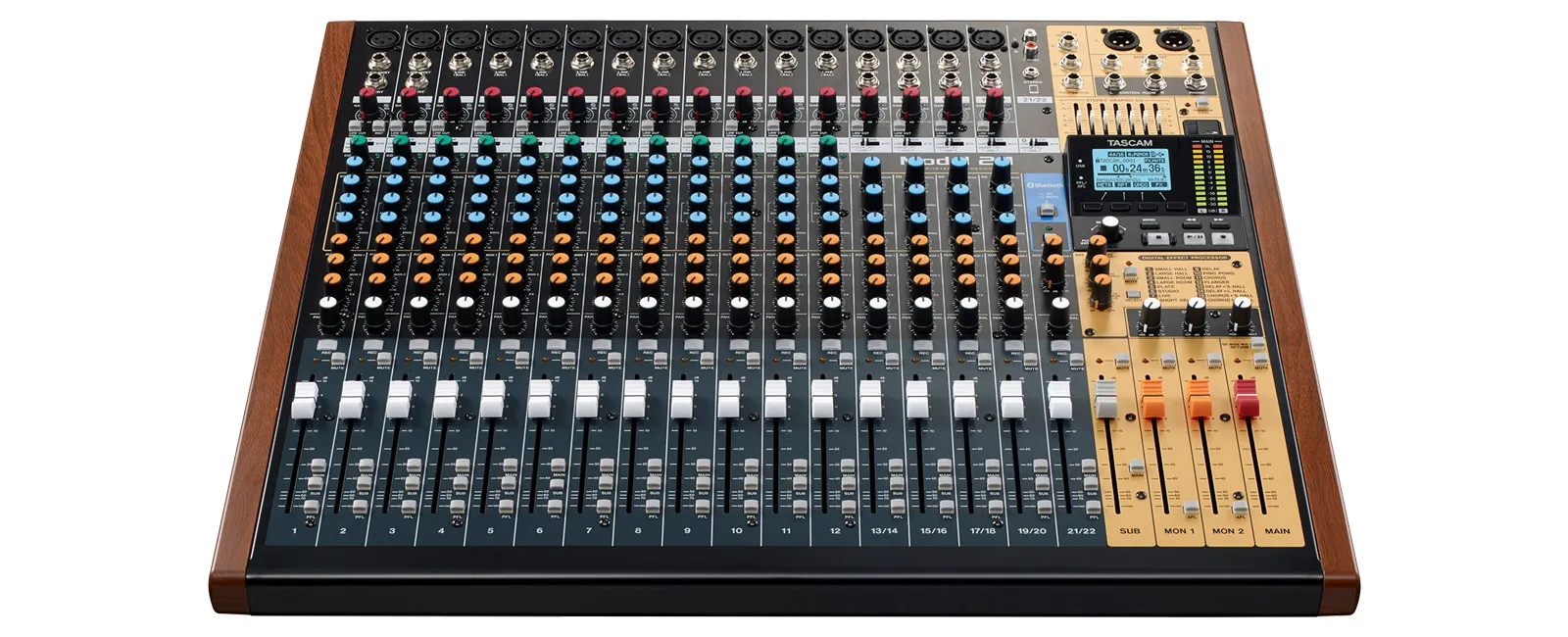 Tascam reveal Model 24 recorder, USB interface & mixer | SM Mastering 2 tascam reveal model 24 recorder, usb interface & mixer - detail 1