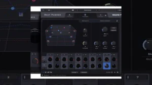 sound particles update beat panner