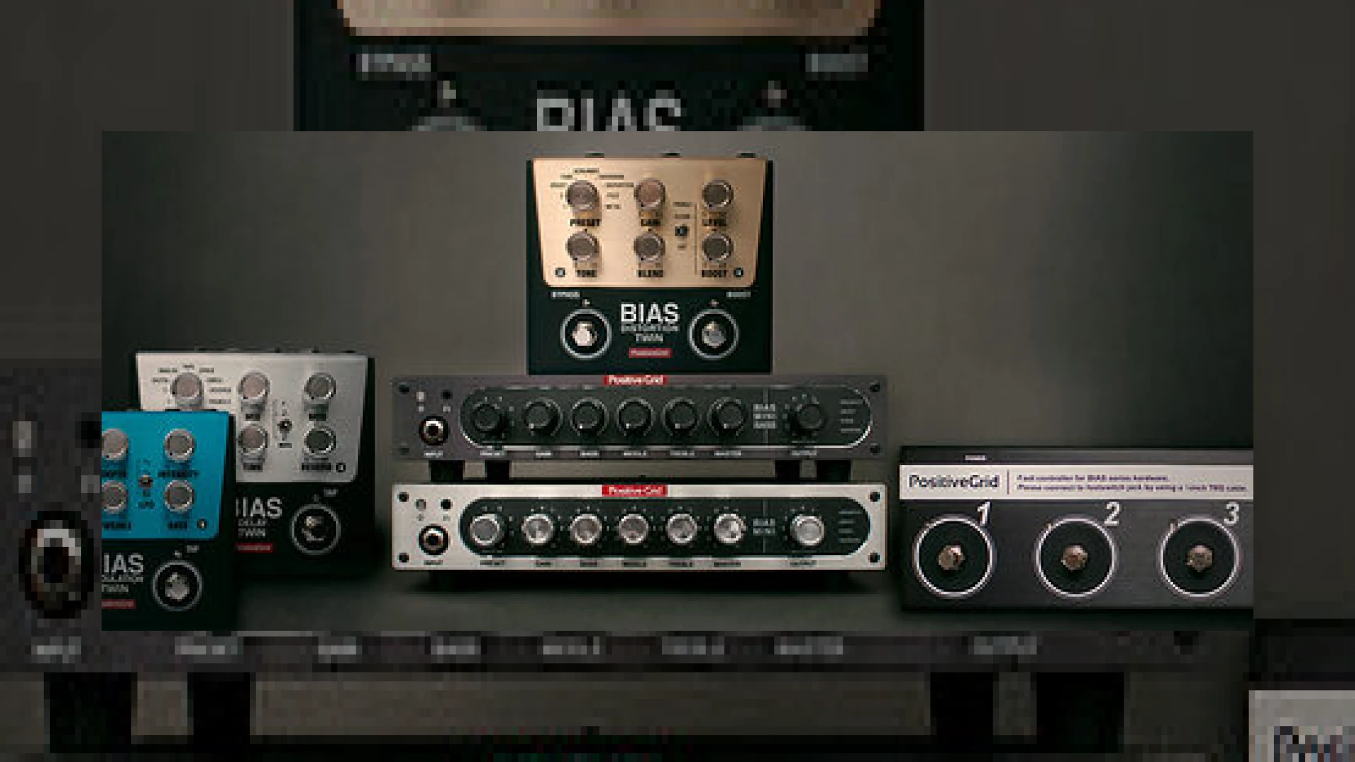 positive grid reveal mini amps, twin pedals & footswitch