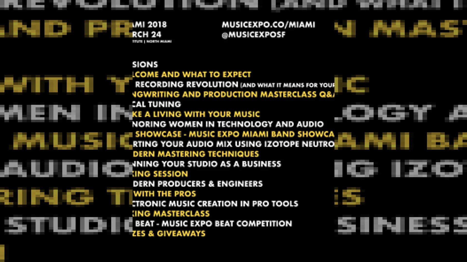 Music Expo Miami 2018 programme announced | SM Mastering 1 music expo miami 2018 programme announced