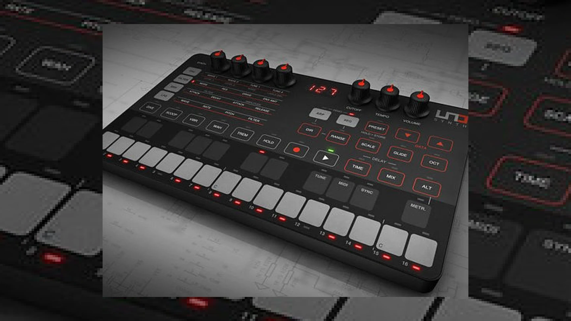 IK Multimedia introduce hardware monosynth: the UNO Synth | SM Mastering 1 ik multimedia introduce hardware monosynth: the uno synth