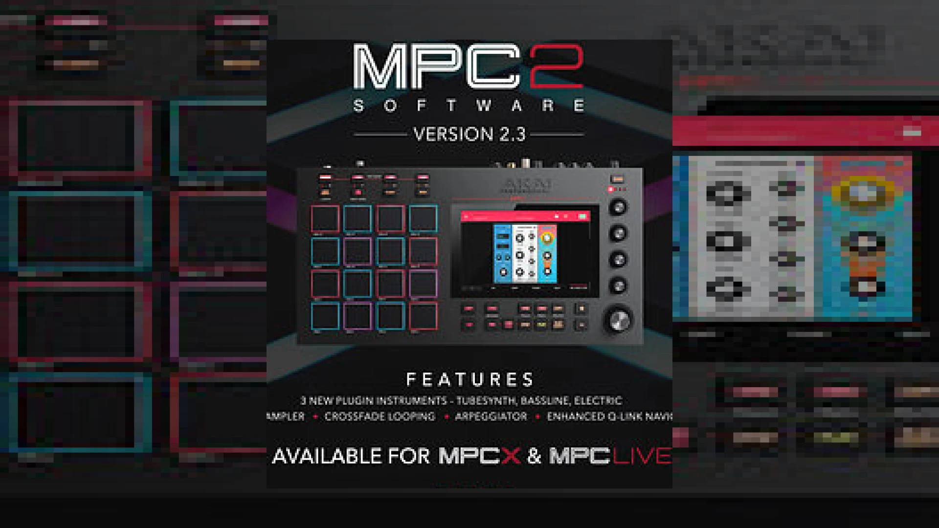 akai’s mpc 2.3 update adds three new synths and autosampling
