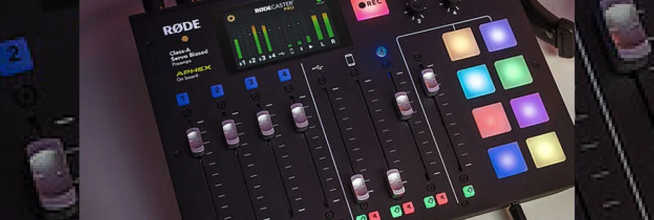 rodecaster pro is an all-in-one studio for podcasters