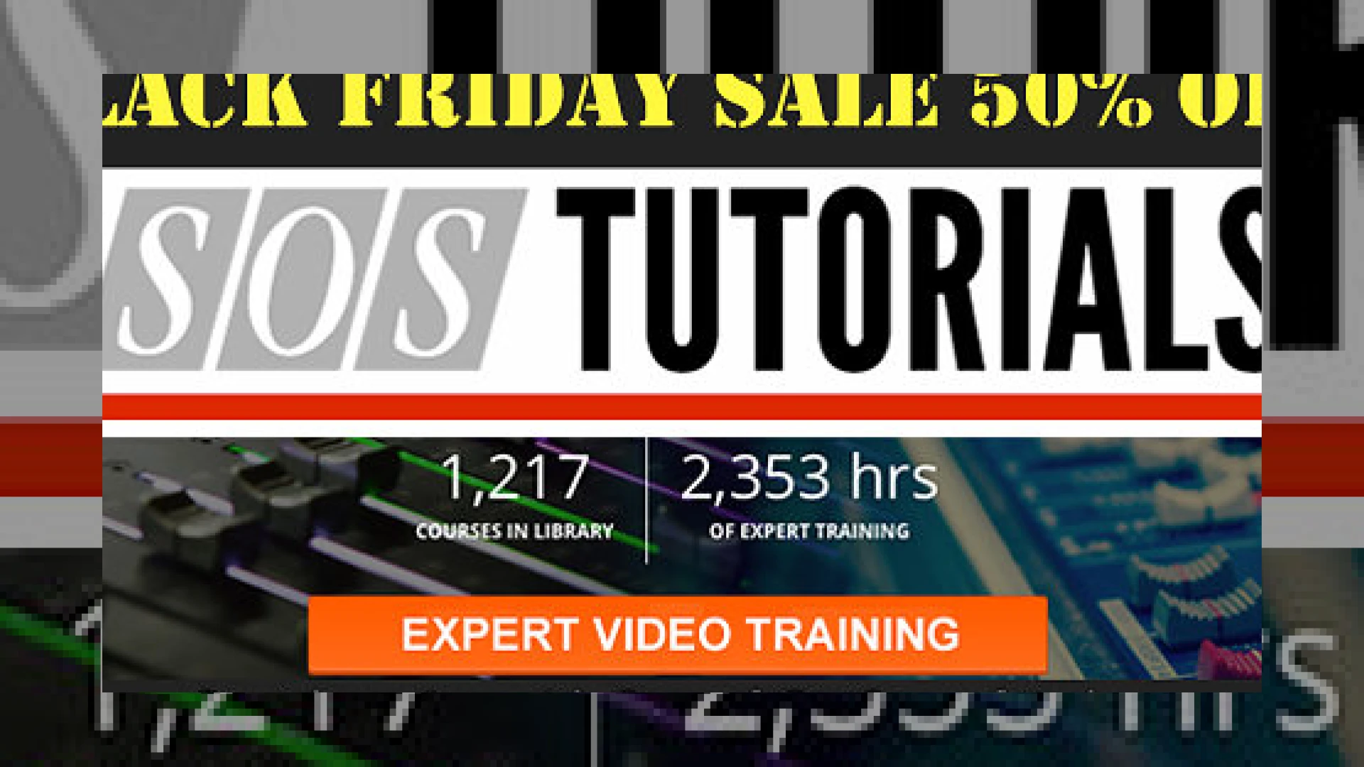 SOS Video Tutorials Black Friday Sale | SM Mastering 1 sos video tutorials black friday sale