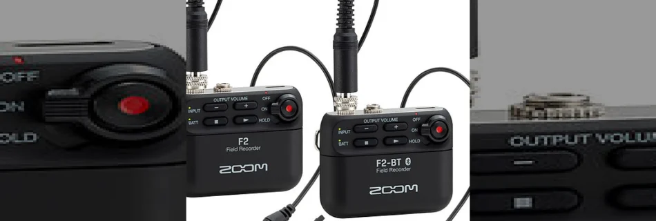 zoom f2 & f2-bt recorders unveiled