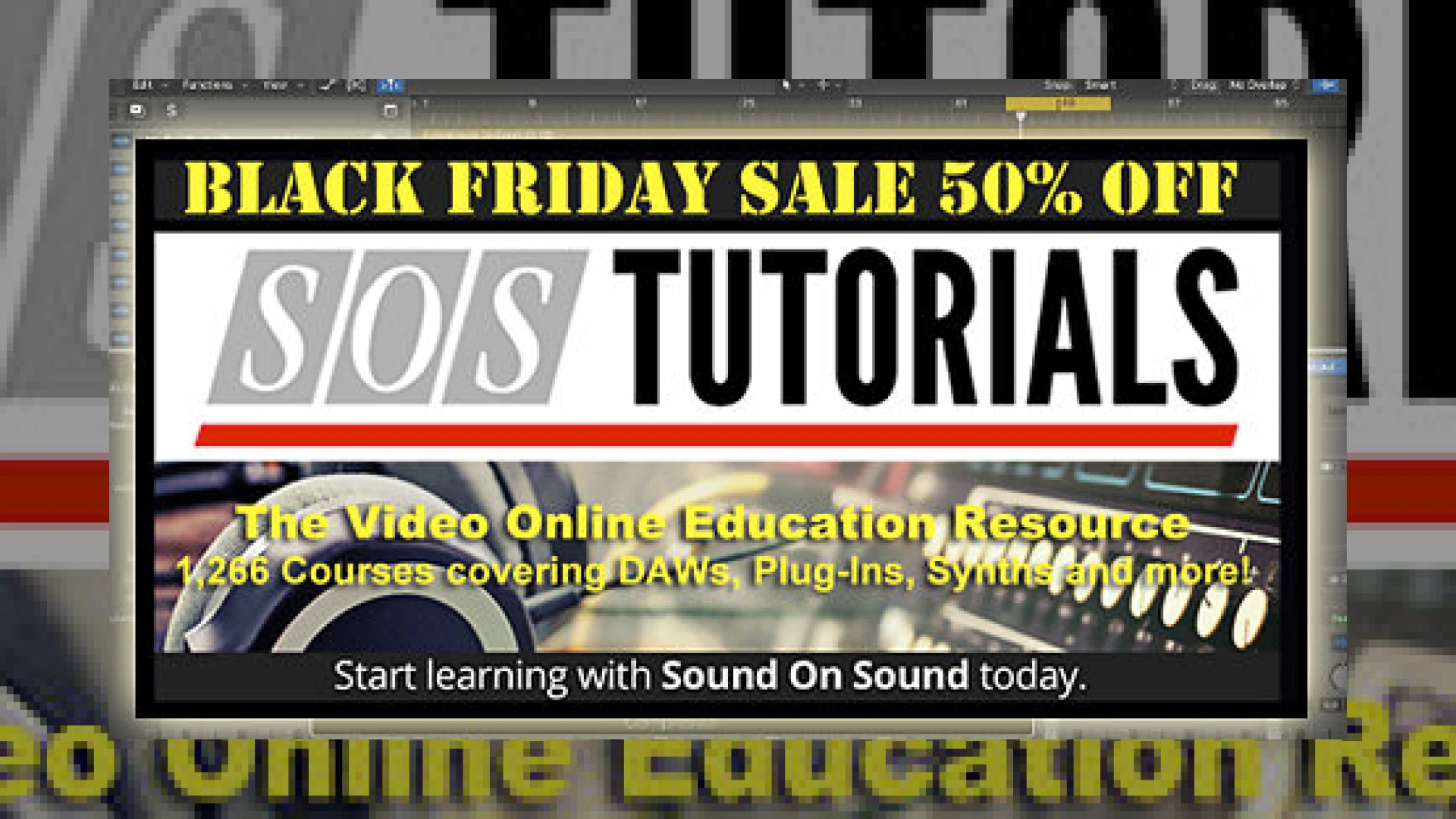 sos tutorials - black friday deal