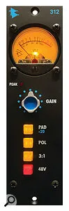 API reissue 312 mic preamp | SM Mastering 2 api reissue 312 mic preamp - detail 1